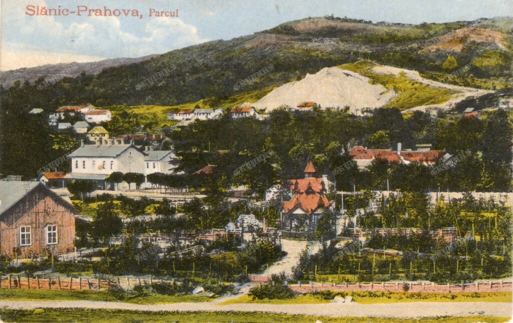 Slănic-Prahova – Parcul și Chioșcul / Pavilionul fanfarei, circulată 1918