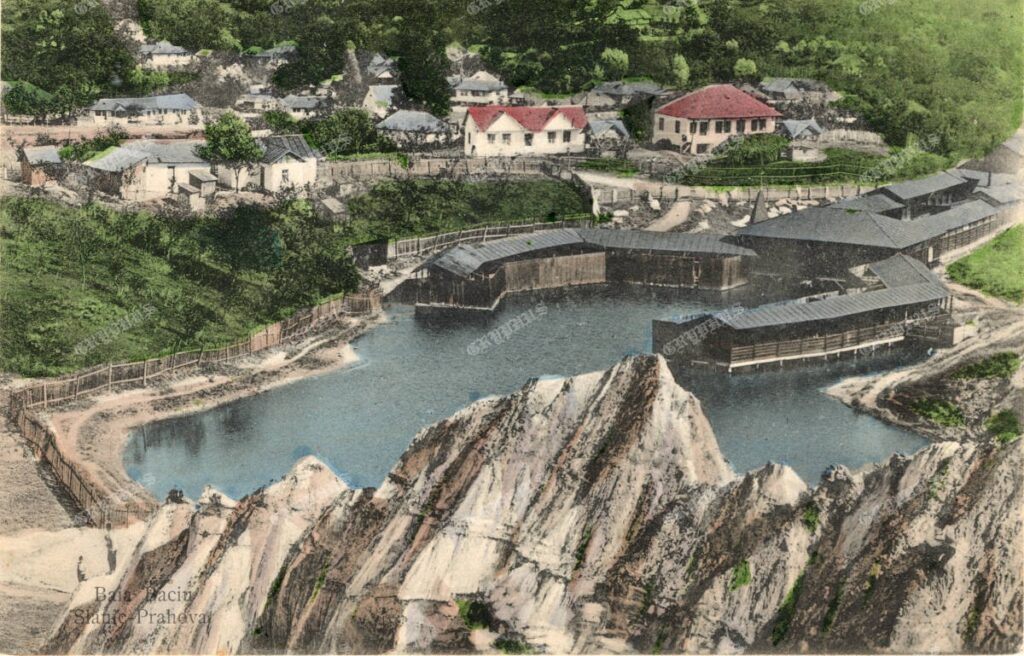 Baia Baciului – Slănic Prahova, zona lacului (cca. 1909–1913)