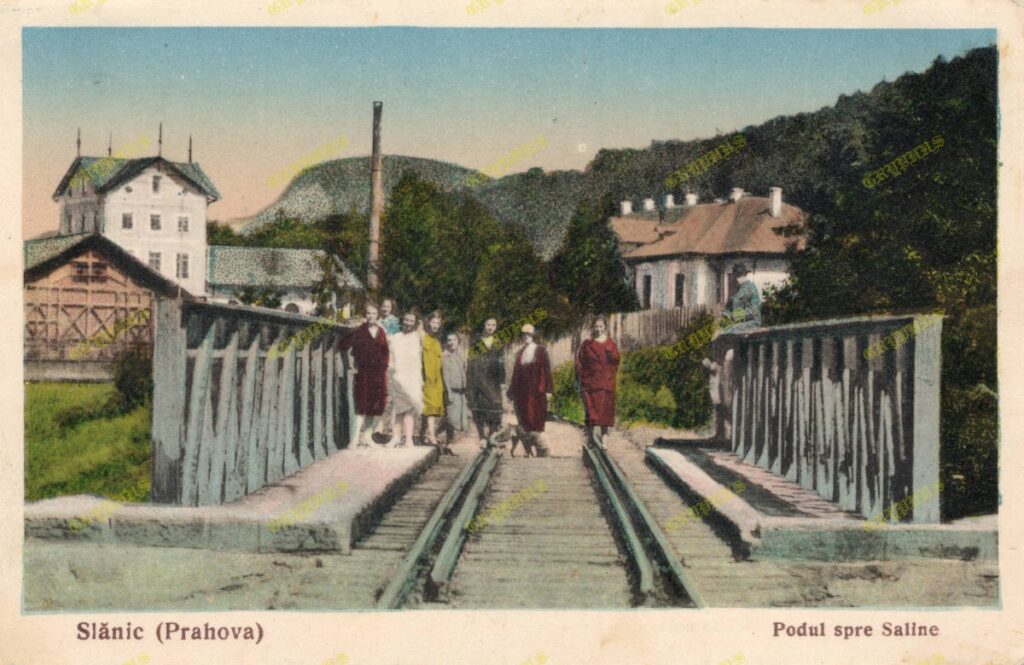 Slănic (Prahova) – Podul spre saline (cca. 1920 – 1925)