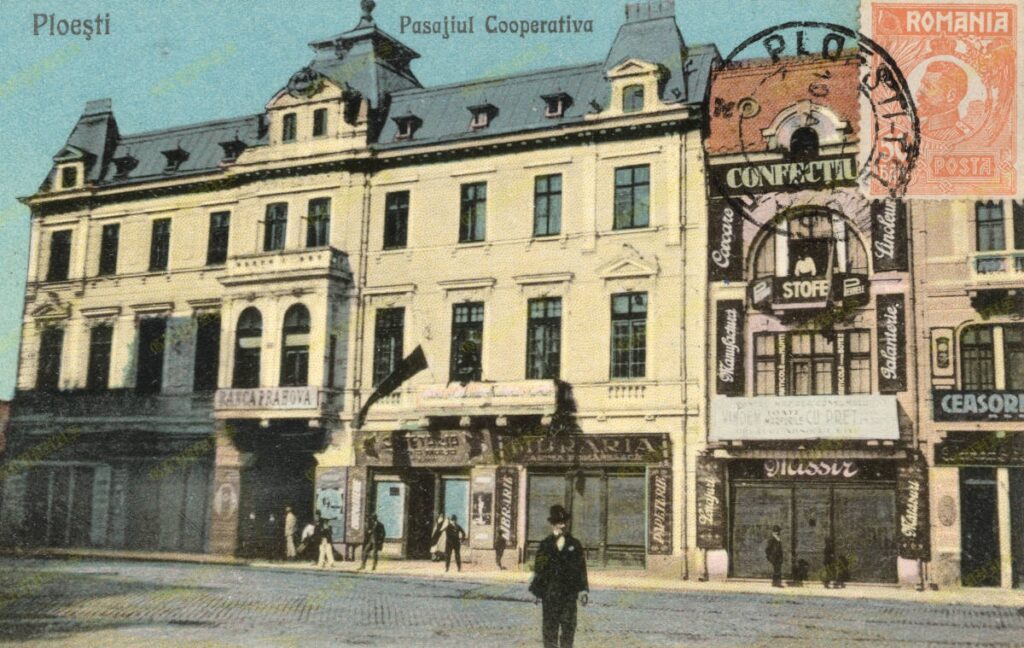 Pasajul Cooperativa din Ploiești, circulată 1924