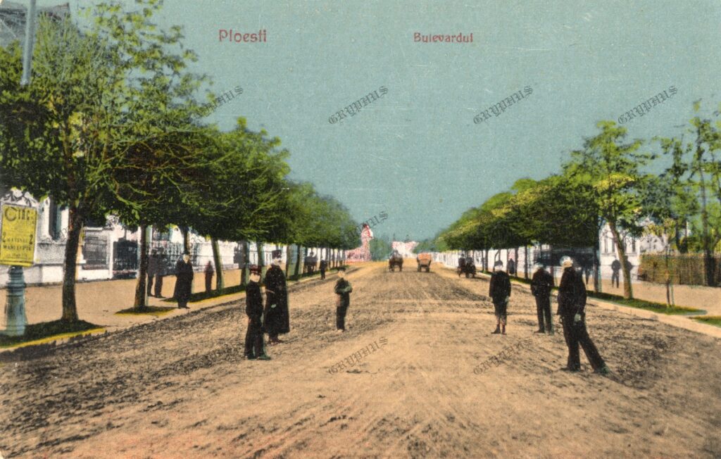 Bulevardul din Ploiești (Ploești), necirculată, cca. 1910–1915