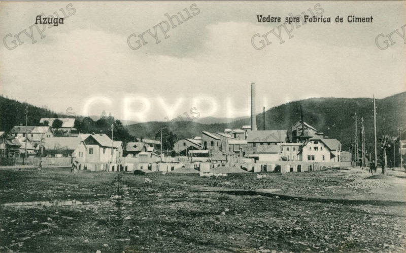 Azuga – Vedere spre Fabrica de Ciment, cca. 1920–1925